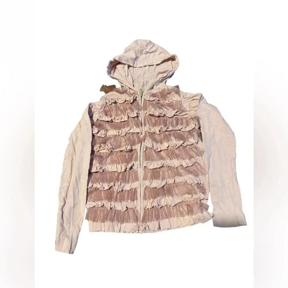 CREWCUTS EUC GIRLS TOP HOODIE ZIP HOOD SHIRT CASUAL DRESSY SUMMER FALL SIZE 8 - Picture 1 of 5